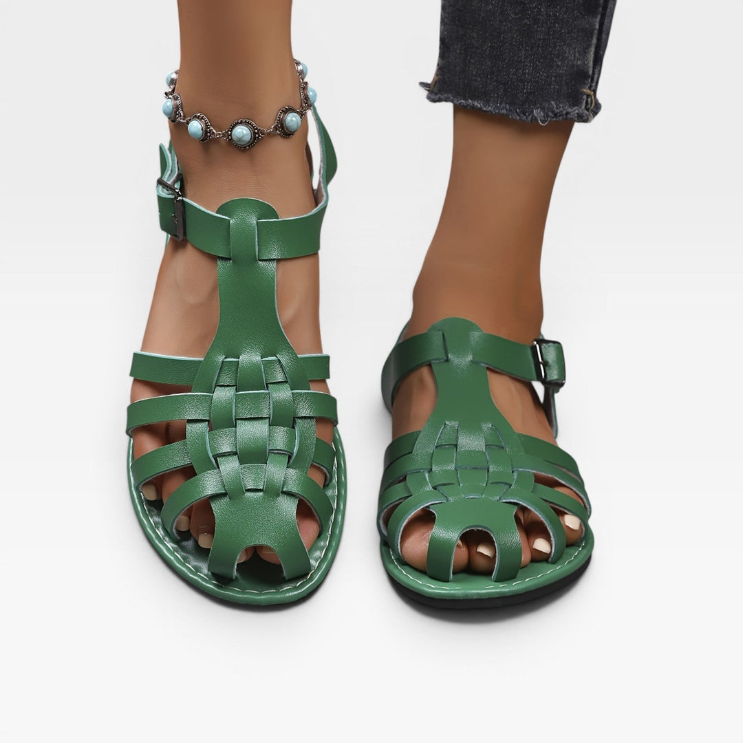Kvinder Klassiske Gladiator Sommersandaler med Spænde