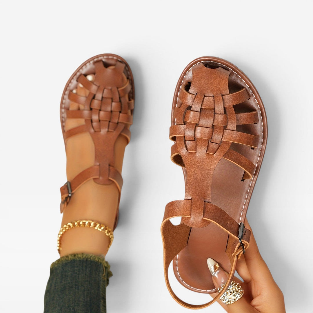 Kvinder Klassiske Gladiator Sommersandaler med Spænde