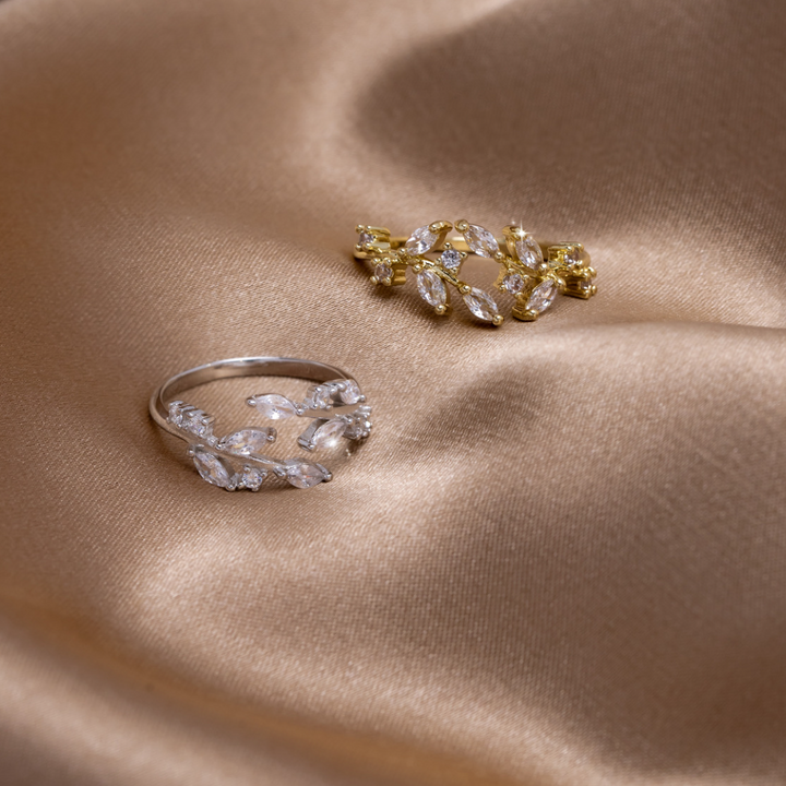 Flora Krystal Blad-ring