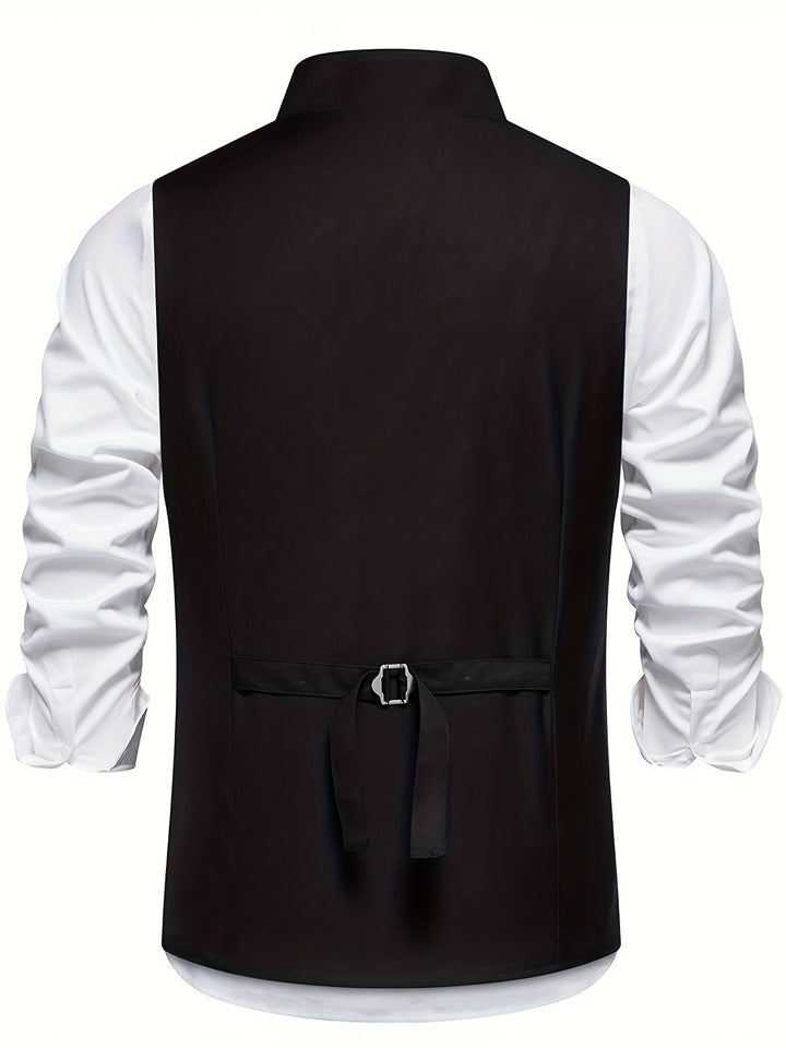 Mænd Elegante Habitveste med Revers og Sidelommer