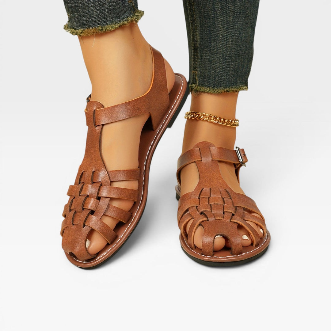 Kvinder Klassiske Gladiator Sommersandaler med Spænde