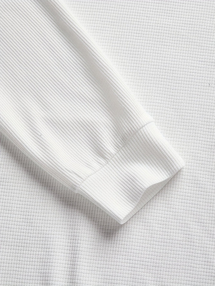 Mænd Elegante Langærmet Trøje med Kontrastlapper