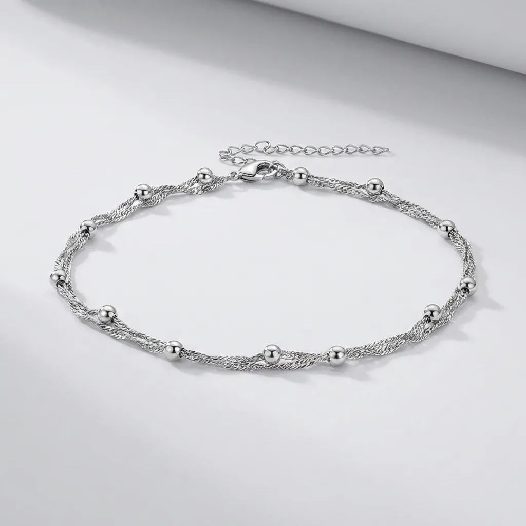 Elena Dobbelt Perle-armbånd