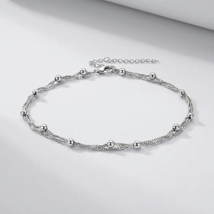 Elena Dobbelt Perle-armbånd