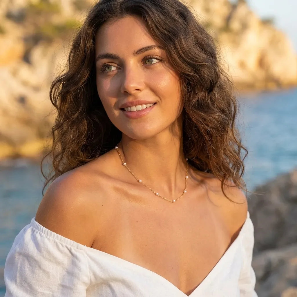 Elise Fine Perle-halskæde