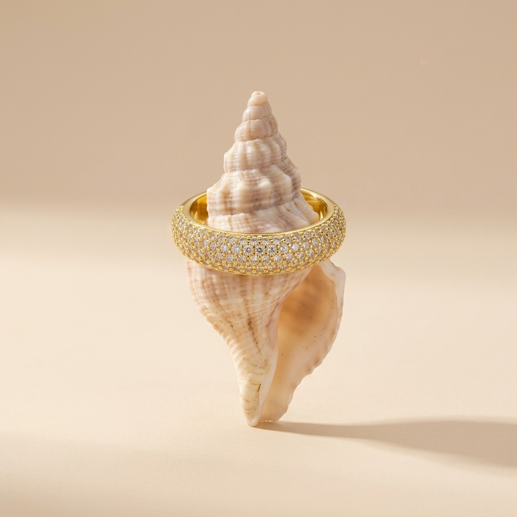 Emilie Luxe Pavé-ring