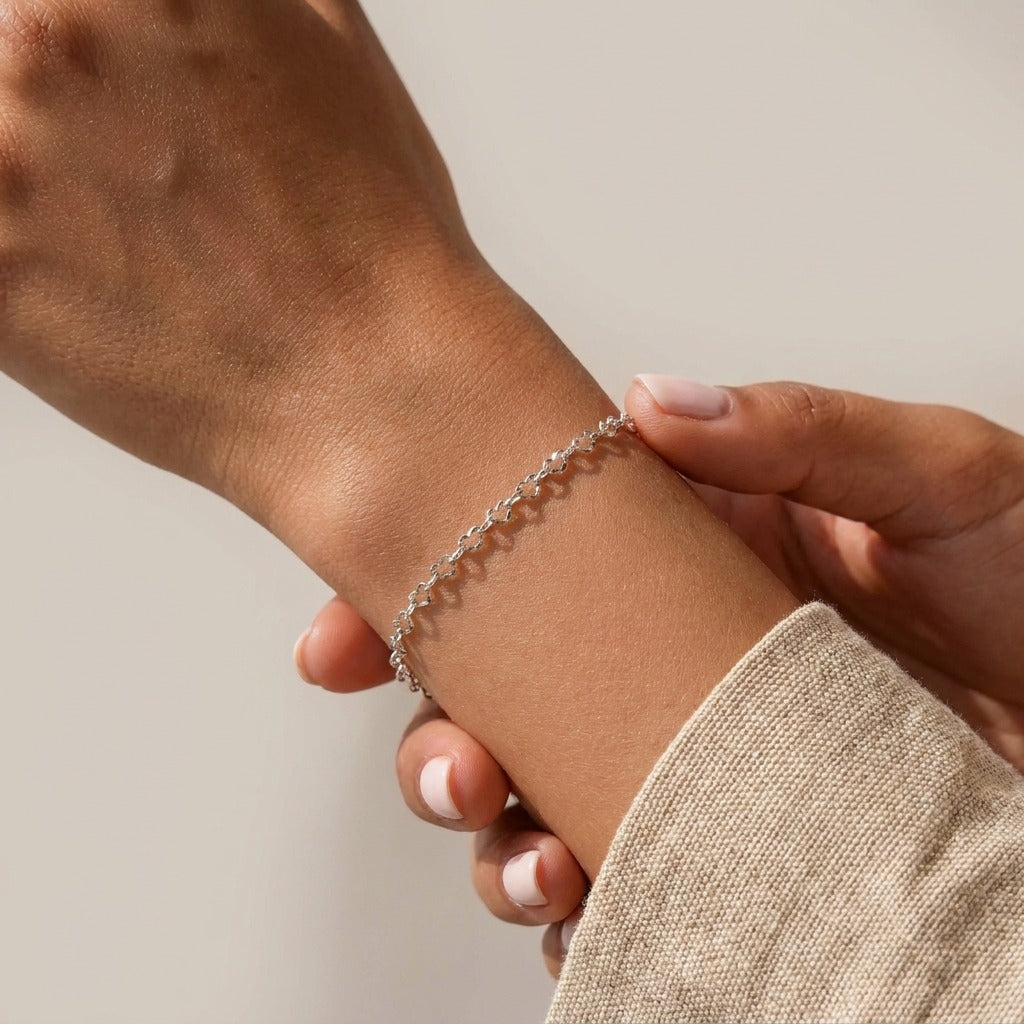 Élodie Kæde Hjerte-armbånd