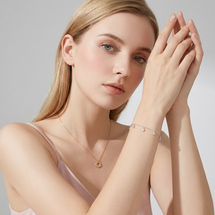 Elise Funklende Dug-armbånd