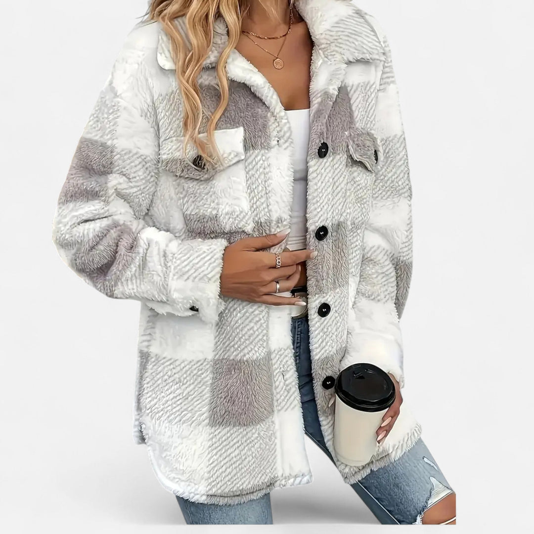 Sophie Laurent - Plys Ternet Sherpa Jakke Til Dame