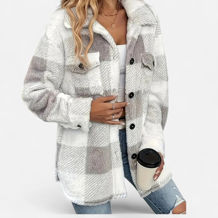 Sophie Laurent - Plys Ternet Sherpa Jakke Til Dame
