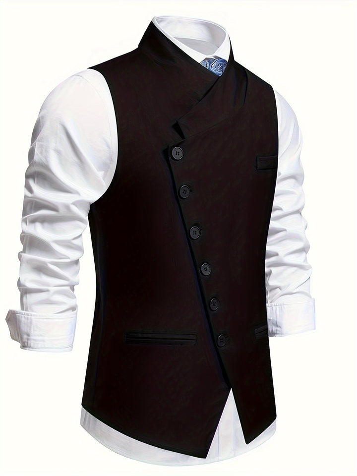 Mænd Elegante Habitveste med Revers og Sidelommer