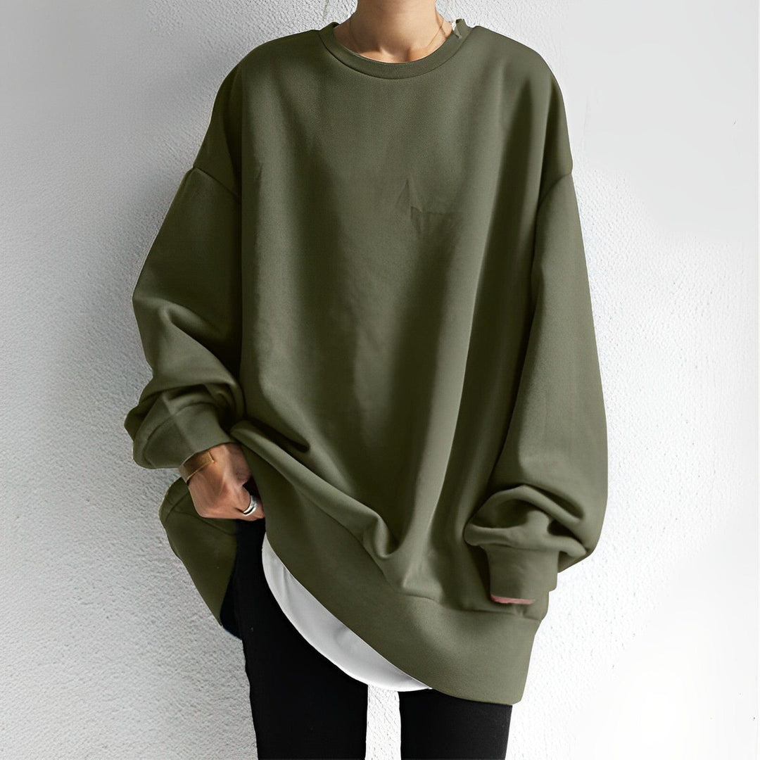 Elena Moretti - Oversize Basis Sweatshirt Til Dame