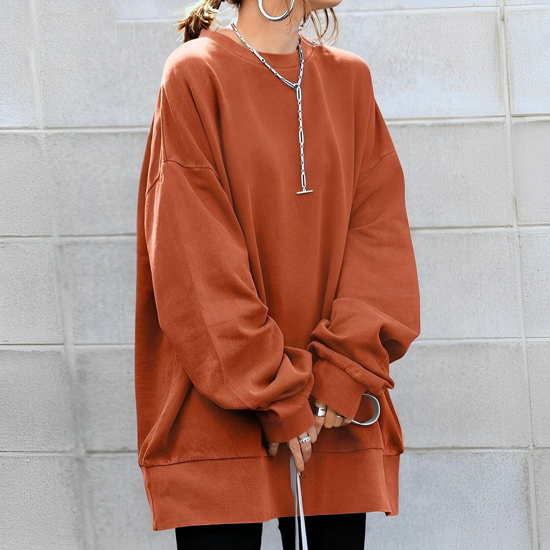 Elena Moretti - Oversize Basis Sweatshirt Til Dame
