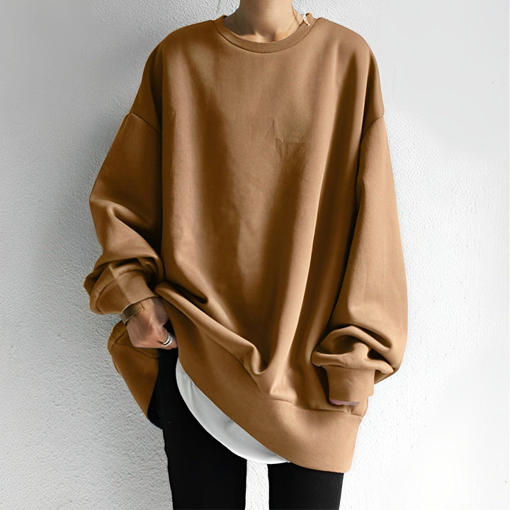 Elena Moretti - Oversize Basis Sweatshirt Til Dame