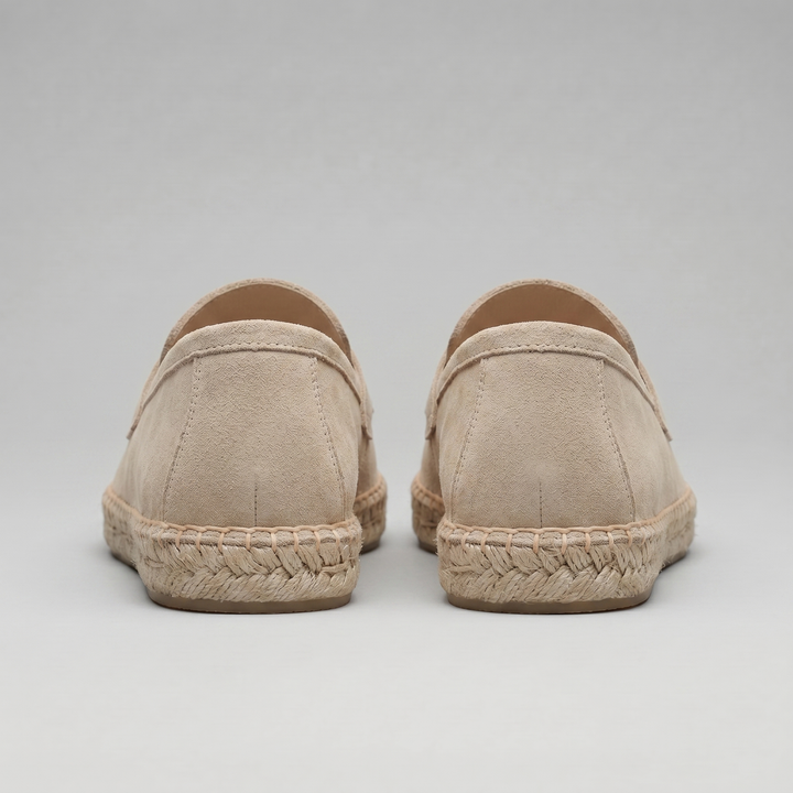 Klassiske Penny Espadrille Loafers med Flettet Sål - til Mænd