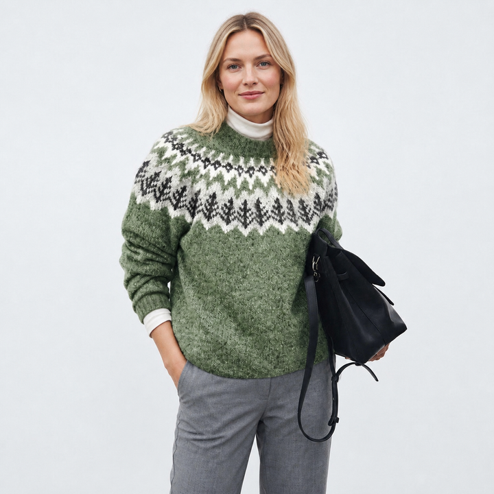 Aurélie Moreau | Ribbed striktrøje til dame – opdateret modelbillede
