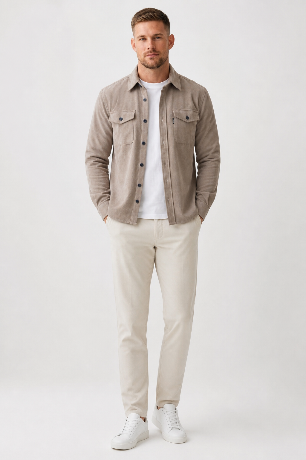 Marco Bellini | premium overshirt-jakke til herre – opdateret modelbillede