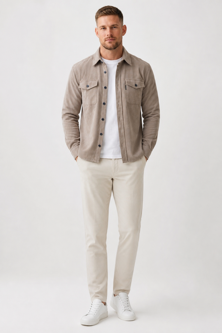 Marco Bellini | premium overshirt-jakke til herre – opdateret modelbillede