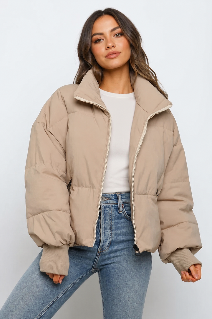 Clara Bellini | quiltet Puffer jakke til dame – opdateret modelbillede
