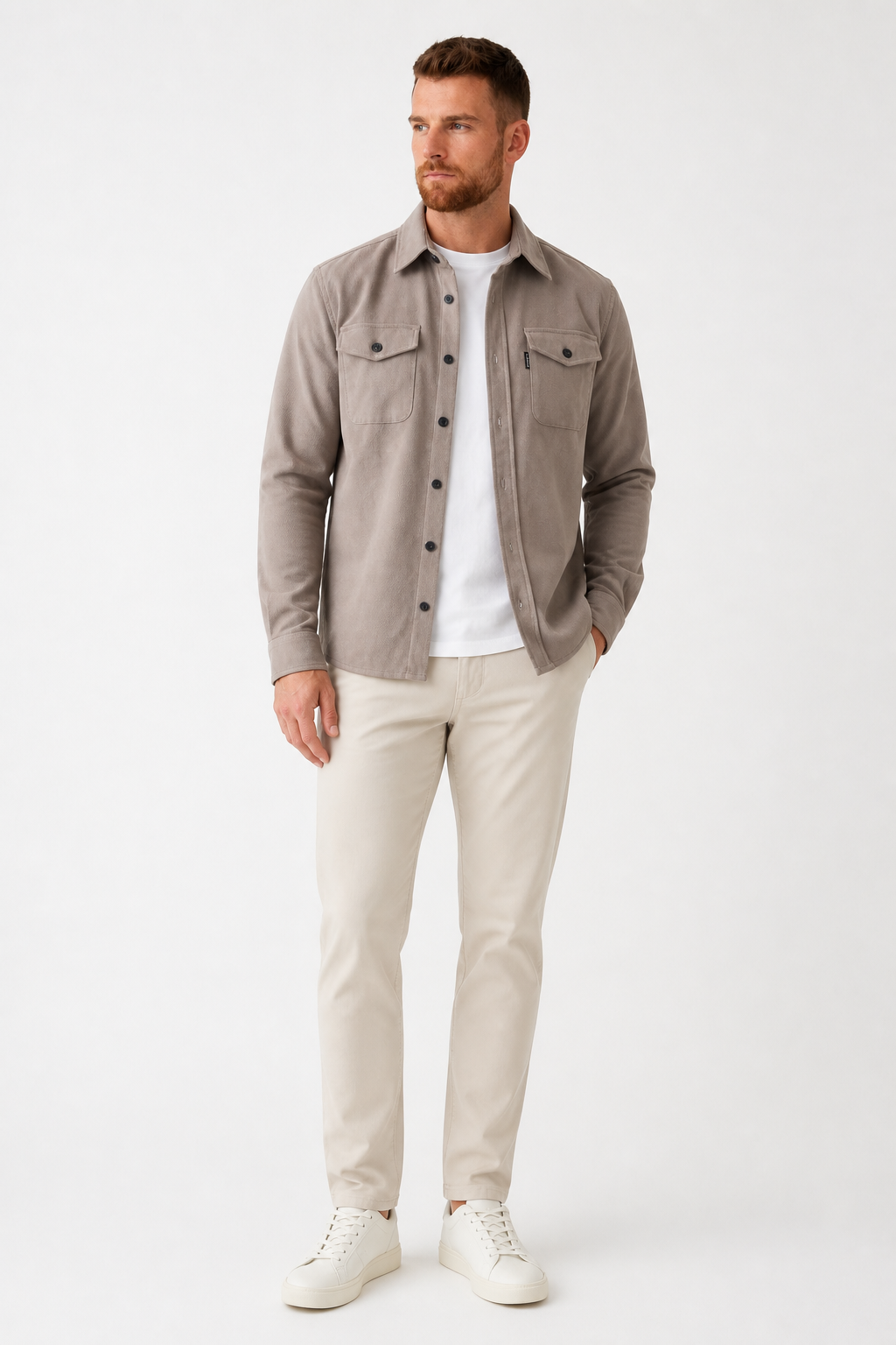 Marco Bellini | premium overshirt-jakke til herre – opdateret modelbillede