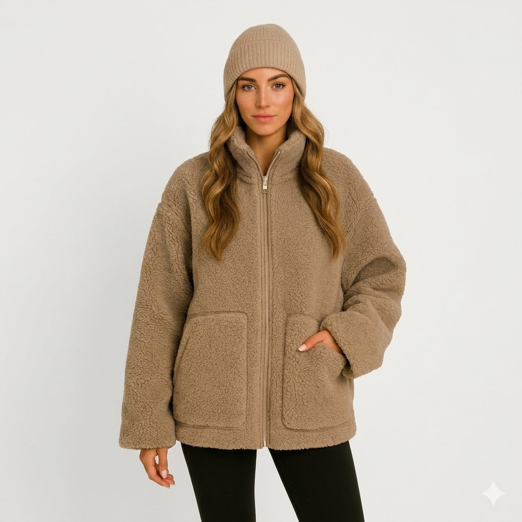 Amélie Dubois - Luksus Teddy Fleece Jakke Til Dame