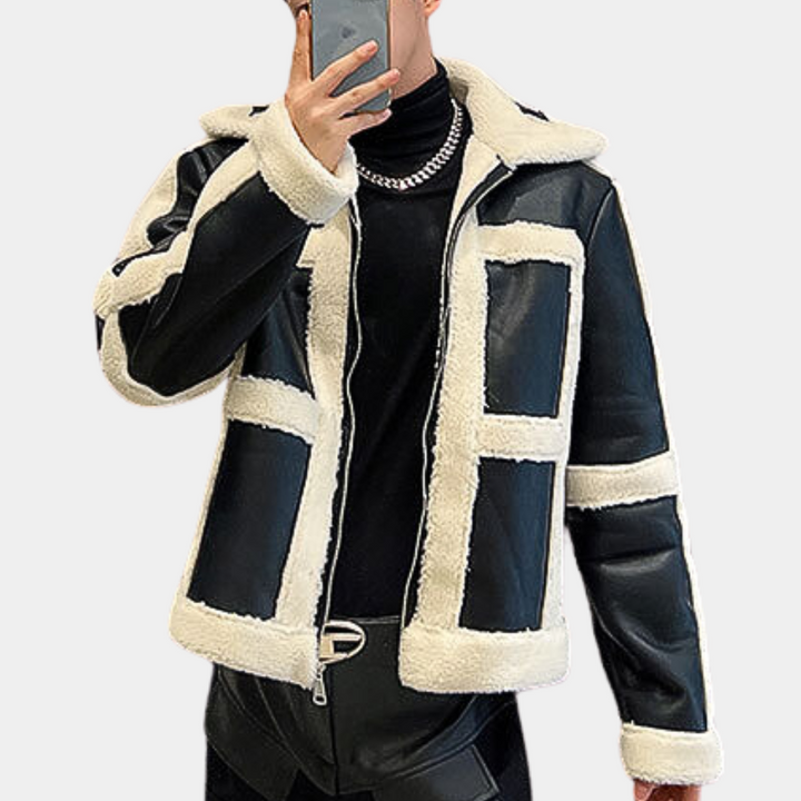 Analu - Trendy Motorcykel Jakke Til Den Moderne Mand