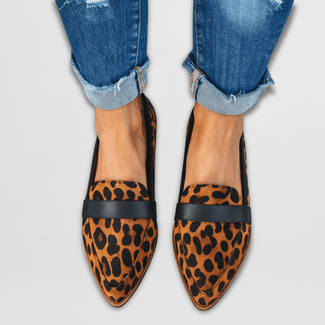 Damer Casual Slip-on Penny Loafers med Spids Tå