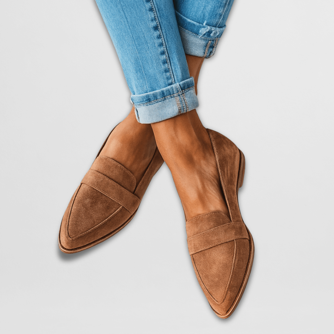 Damer Casual Slip-on Penny Loafers med Spids Tå