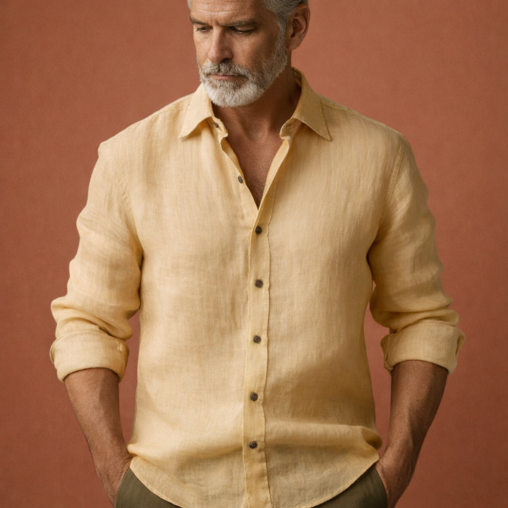 Herre Hørskjorte med Lange Ærmer – Casual Stil