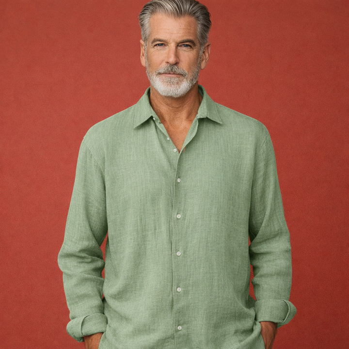 Herre Hørskjorte med Lange Ærmer – Casual Stil