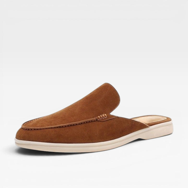 Mænd Casual Mules med Moc-Toe Syninger