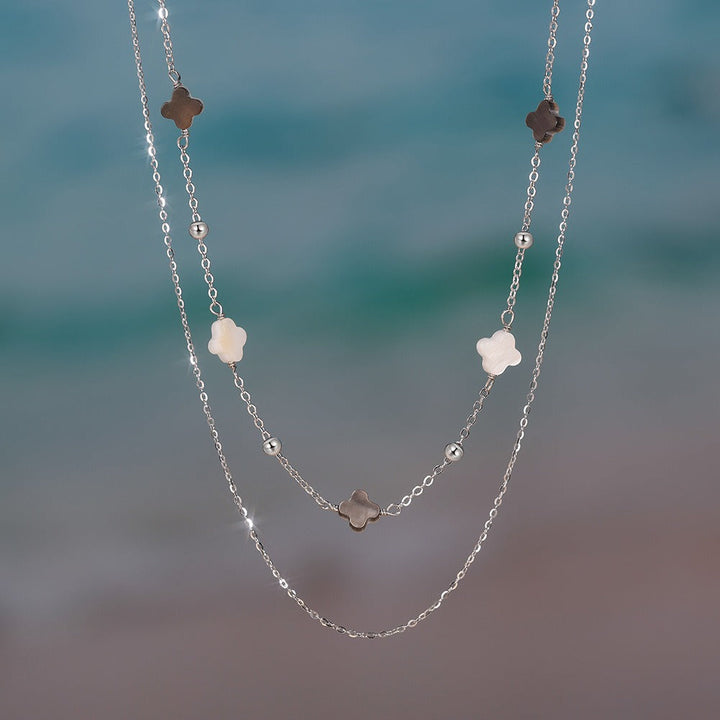Elodie Skal-kløver-halskæde