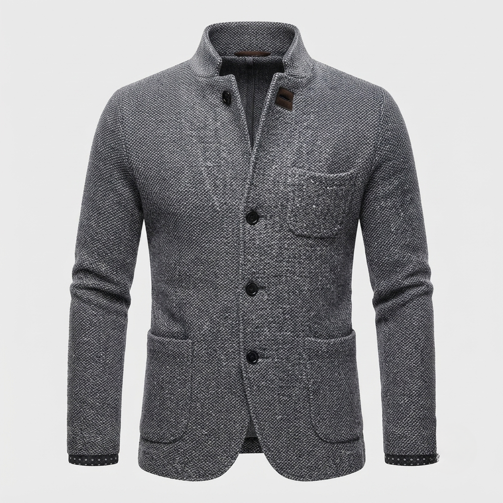 James Whitfield | Retro Wool-Blend cardigan jakke til herre