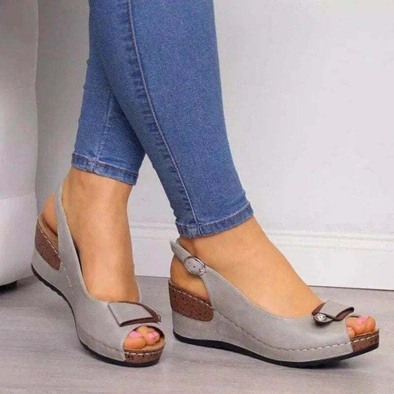 Damer Casual Slingback Kilesandaler med Spænde-Detalje