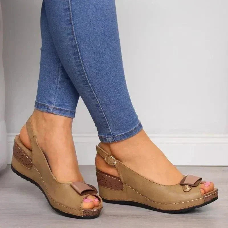 Damer Casual Slingback Kilesandaler med Spænde-Detalje