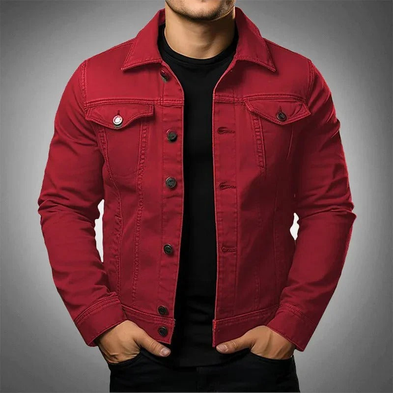 Lorenzo Marchetti | Black denim jakke til herre
