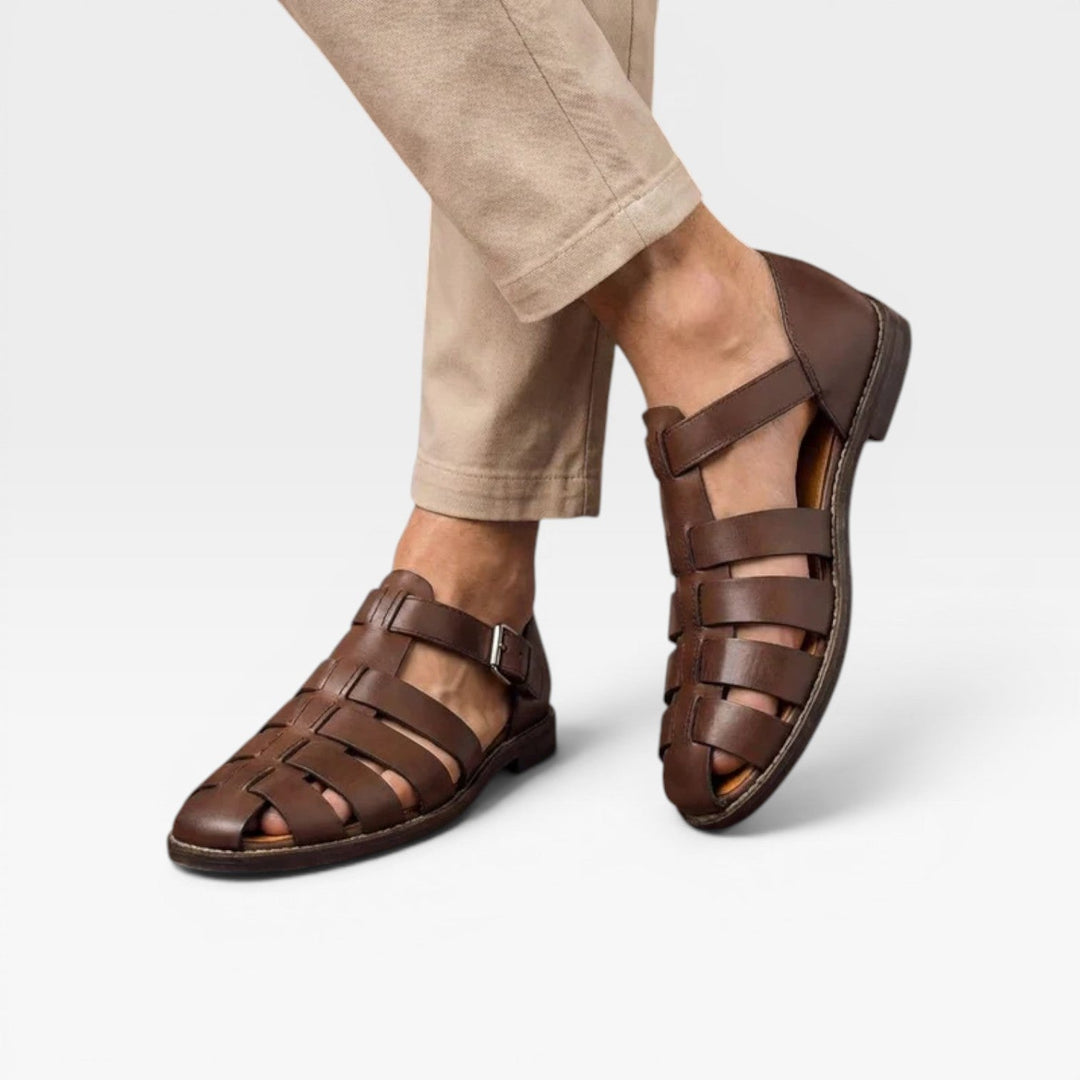 Mænd Elegante Sommersandaler med Ankelrem