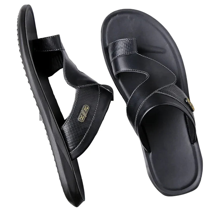 Mænd Elegante Sommersandaler med Flad Sål og Åben Tå