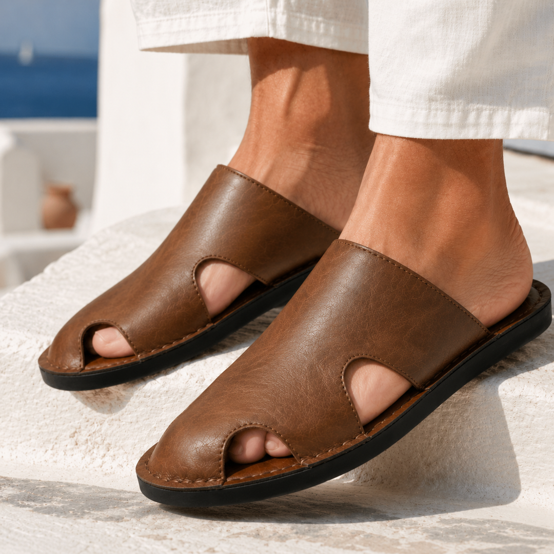 Mænd Elegante Slip-on Sandaler med Flad Sål