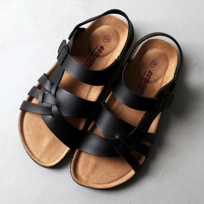 Herre Sandaler med Justerbar Hælrem – Komfortable Fritidssandaler
