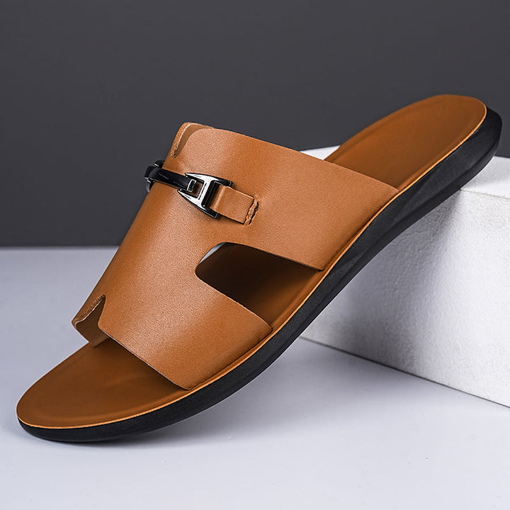 Herre Slip-on Sandaler med Spænde – Komfortable Fritidssandaler