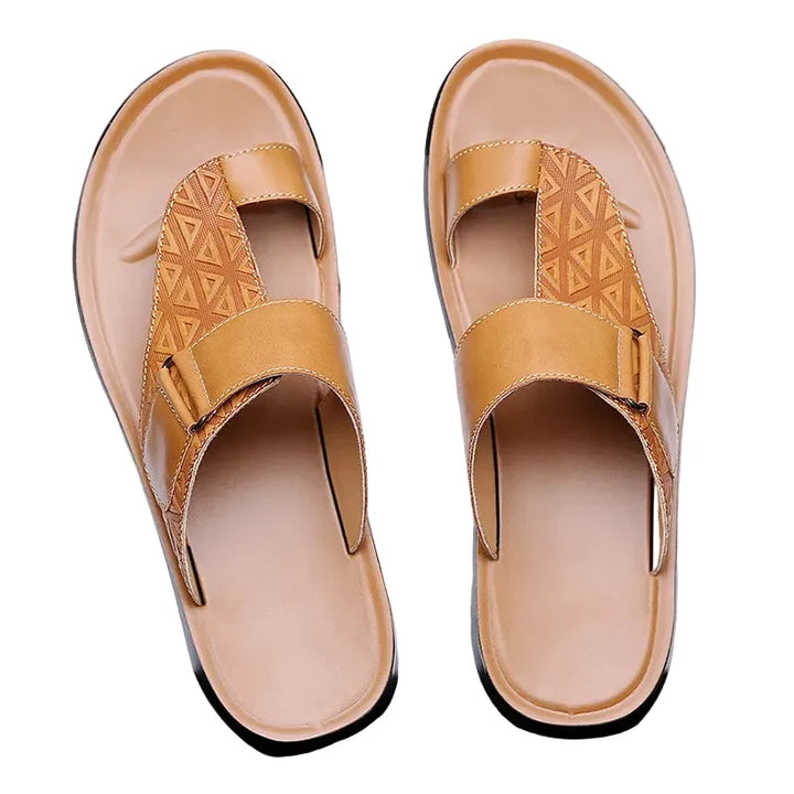 Herre Casual Slip-on Mules med Justerbar Rem og Åben Tå
