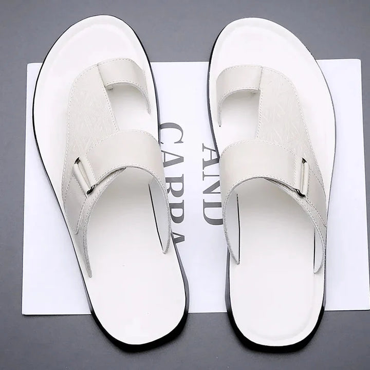 Herre Casual Slip-on Mules med Justerbar Rem og Åben Tå