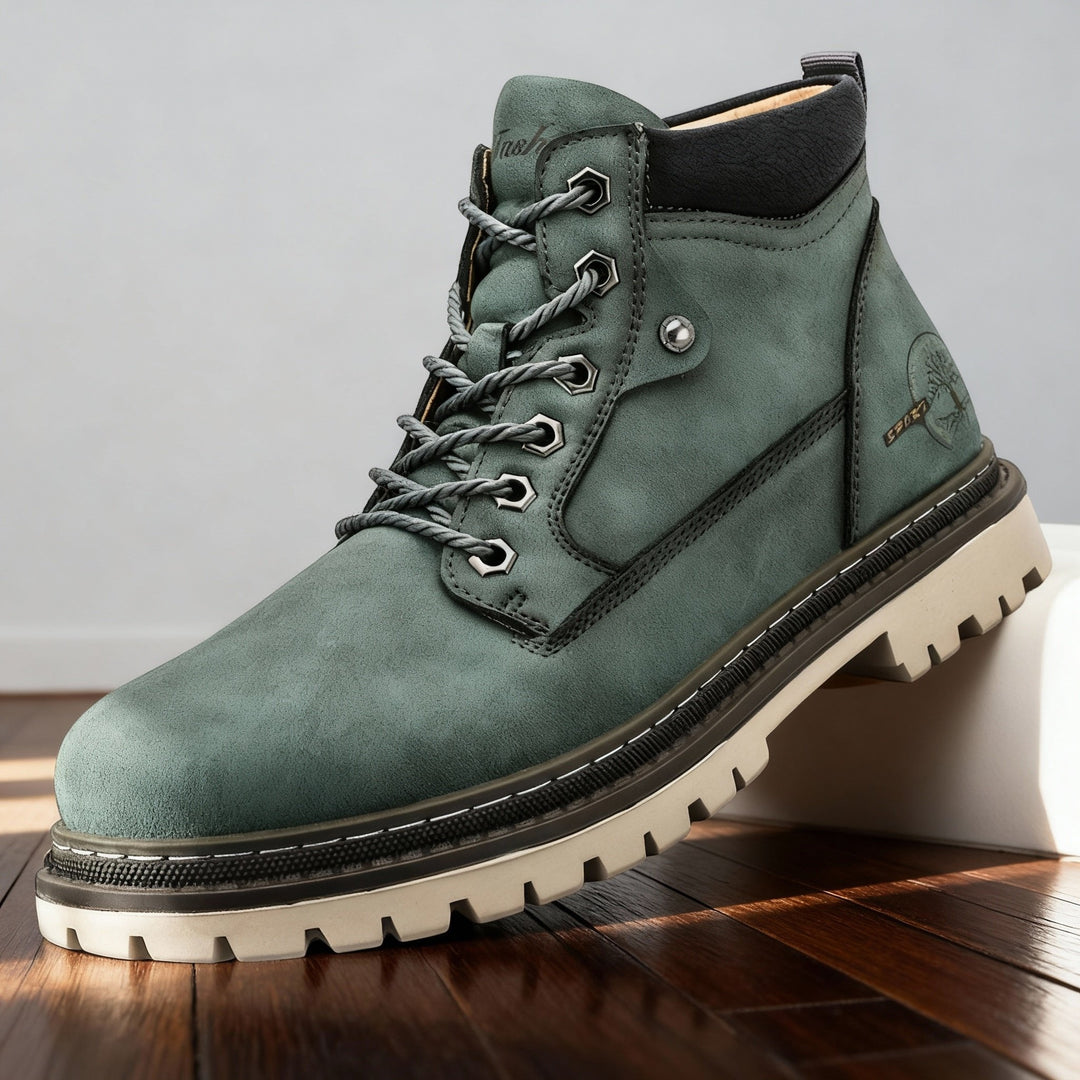Callum Wright | Herre læder Ankle Work støvler blonde-Up Anti-Slip Cushioned til herre