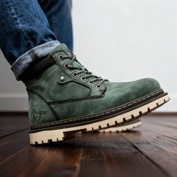 Callum Wright | Herre læder Ankle Work støvler blonde-Up Anti-Slip Cushioned til herre