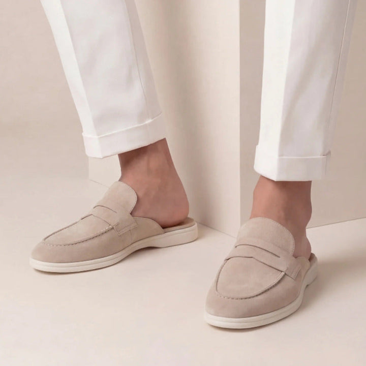 Mænd Casual Slip-on Mules med Penny-Strap og Flad Sål