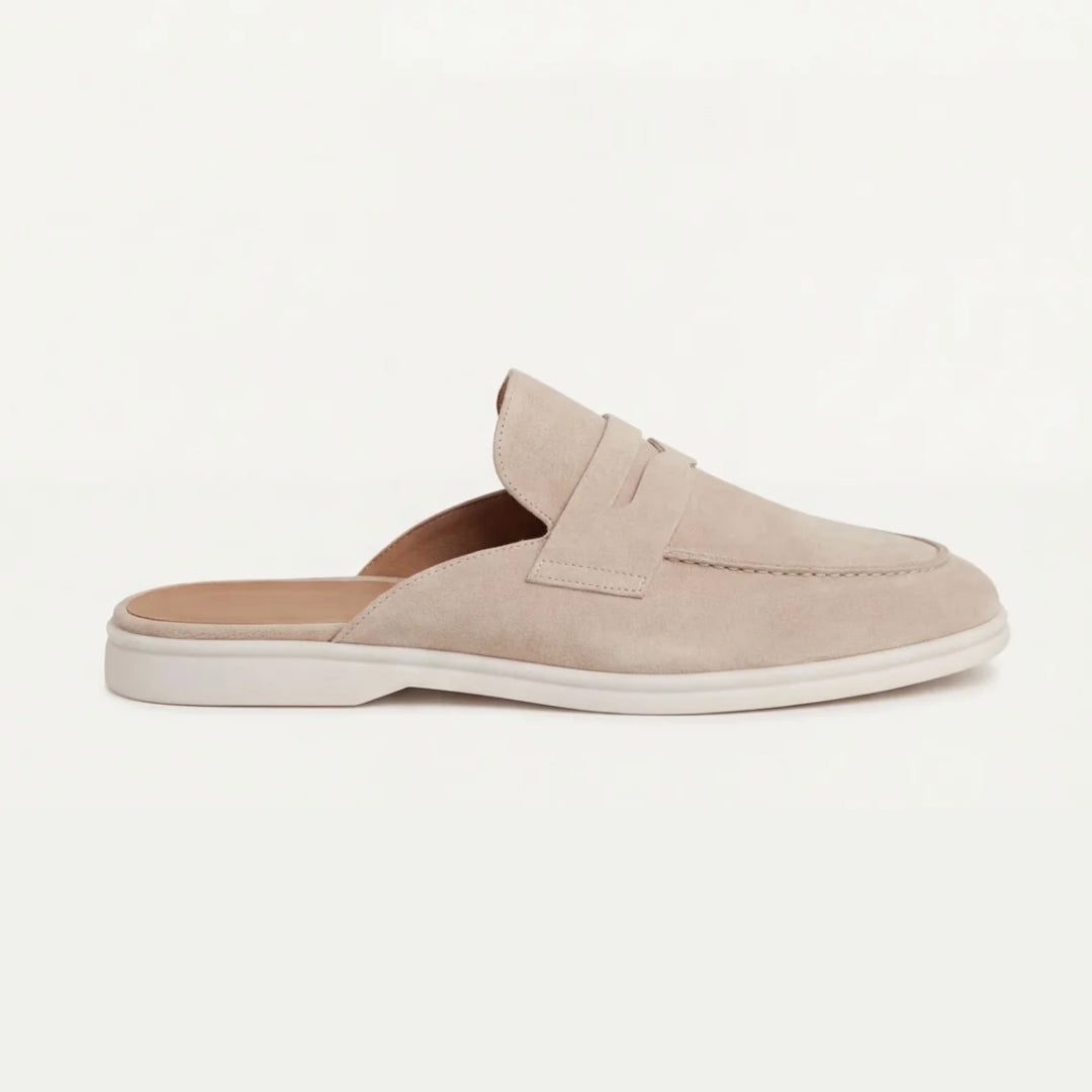 Mænd Casual Slip-on Mules med Penny-Strap og Flad Sål