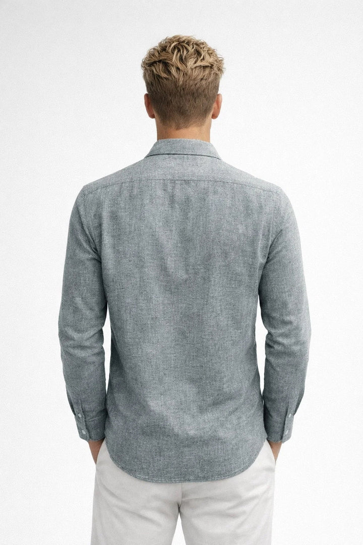Herre Hørskjorte med Lange Ærmer – Casual Stil