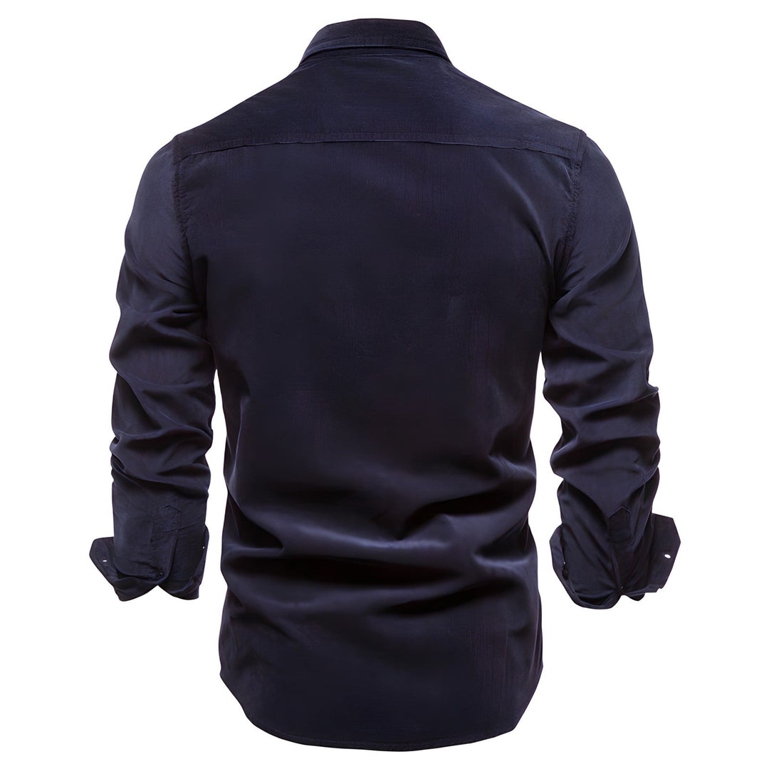 Herreskjorte Cargo Lomme Skjorte Casual Langærmet Button-Up