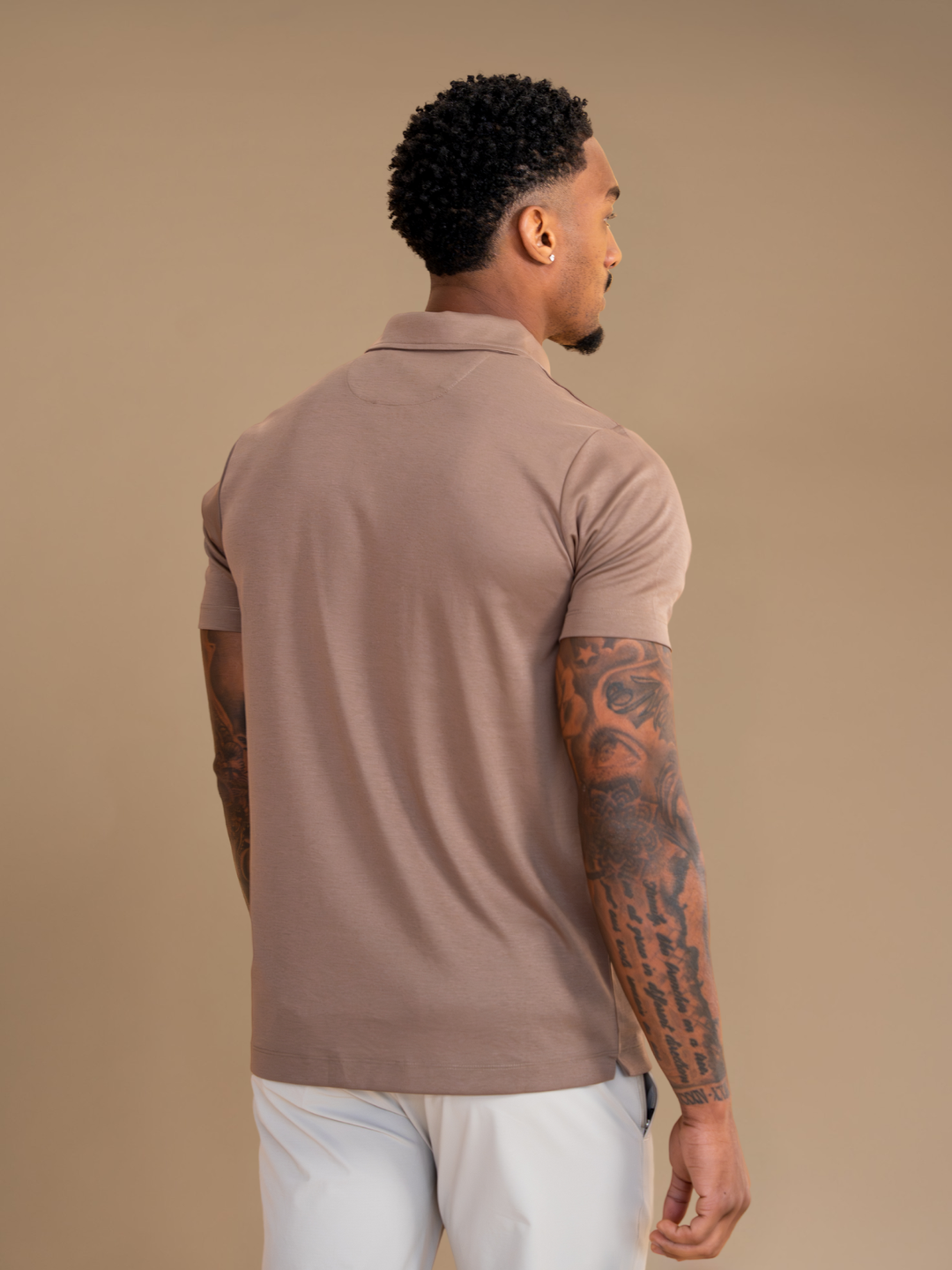 Klassisk Slim-Fit Poloshirt til Mænd - Kortærmet